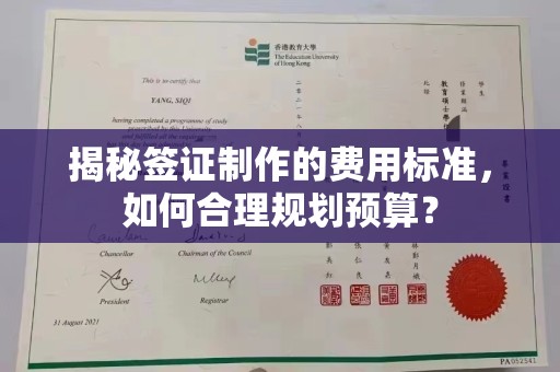 镇海揭秘签证制作的费用标准，如何合理规划预算？