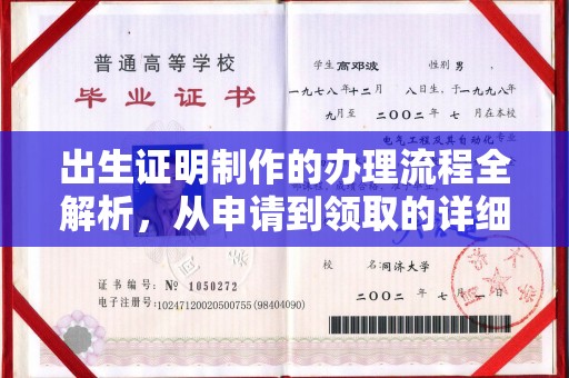 镇海出生证明制作的办理流程全解析，从申请到领取的详细指南