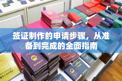 镇海签证制作的申请步骤，从准备到完成的全面指南