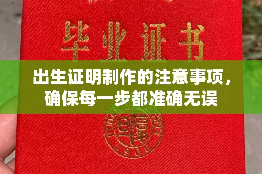 镇海出生证明制作的注意事项，确保每一步都准确无误