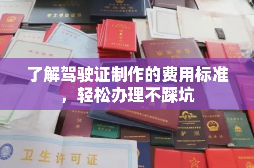 镇海了解驾驶证制作的费用标准，轻松办理不踩坑