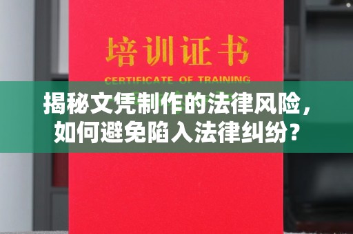 镇海揭秘文凭制作的法律风险，如何避免陷入法律纠纷？